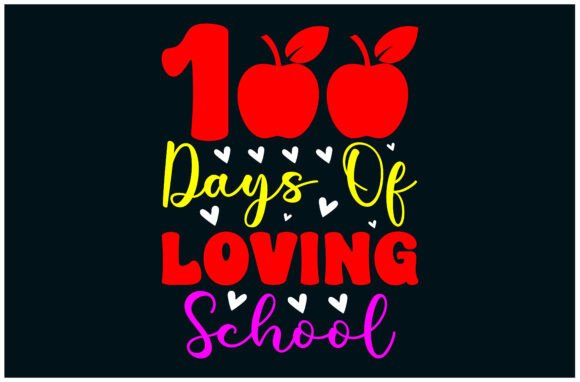 100 Days Loving School, Kids Tee