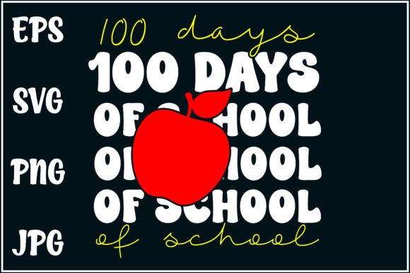 100 Days School, Kids Tee Graphics