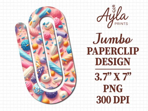 Candy Sweet Treats Jumbo Paperclip PNG