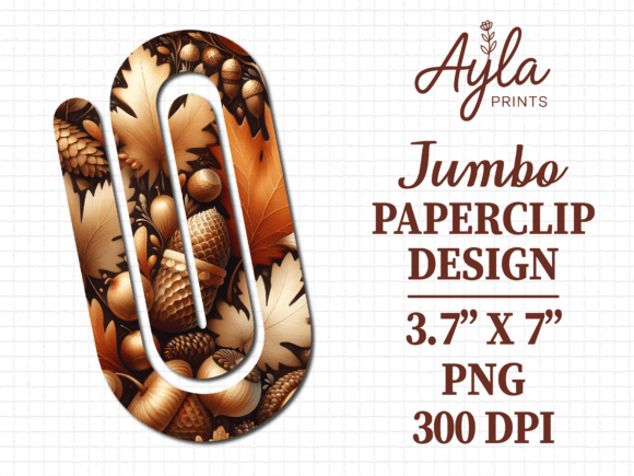 Chocolate Candy Brown Jumbo Paperclip