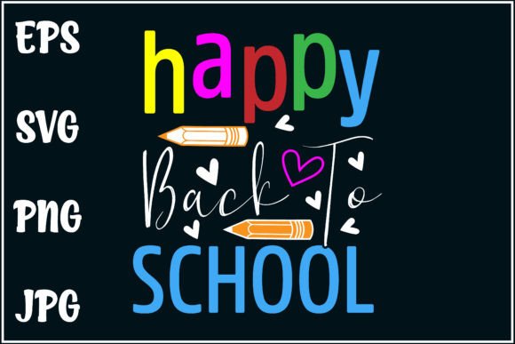 Happy Back School, Student Tee Graphics