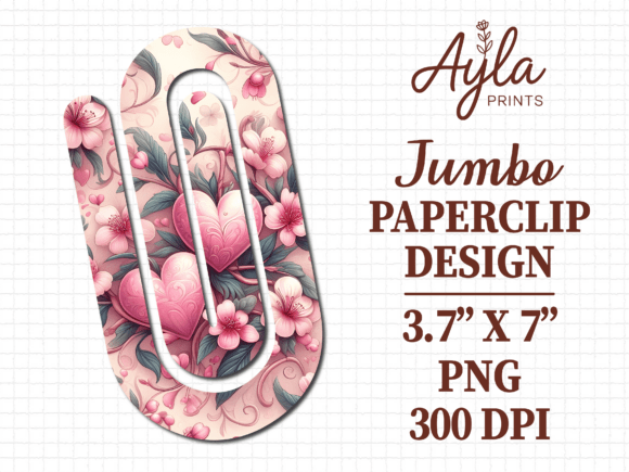 Summer Floral Bouquet Jumbo Paperclip: Graphics & Crafts